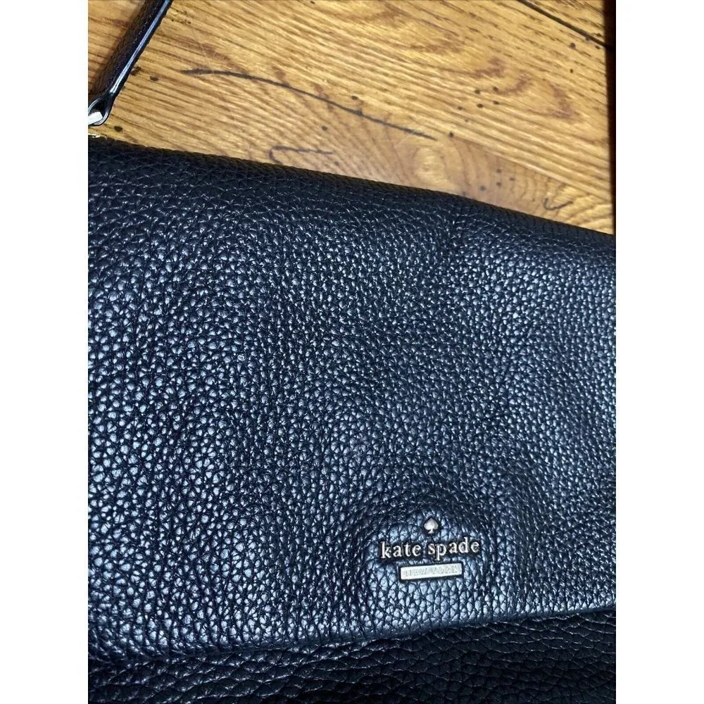 KATE spade new york cobble satchel￼ shoulder bag black satchel.